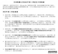 京东集团2022年上半年净收入5073亿元同比增长11%